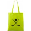 Florbalové hokejky - Taška bavlnená - 42 x 38 cm ( Limetková )