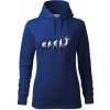 Evolúcia volejbal smeč - Mikina dámská Cape s kapucí - M ( Kráľovská modrá )