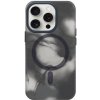 AppleKing priesvitný kryt so vzorom vodových farieb a MagSafe na iPhone 15 Pro - šedý - možnosť vrátiť tovar ZADARMO do 30tich dní