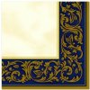 MAKI SLOG 000803 Rococo Pattern Blue, servítky 33x33cm, 3-vrstvy (20ks)
