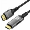 PremiumCord DP 1.4 na HDMI 2.1 kabel, 2m
