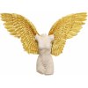 Angel Female nástenná dekorácia zlato-béžová