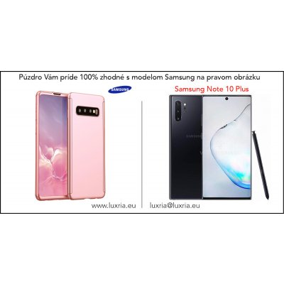 Púzdro Roybens 360 Full Body pre Samsung + tvrdené sklo - Ružové Samsung: Galaxy Note 10 Plus