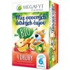 MEGAFYT Mix BIO ovocných detských čajov 4 druhy čajov 75 g
