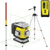 NIVEL-S Krížový laser CL3G zelený SET + statív SJJ-M1EX + prijímač RD800 + lata LS24