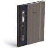 Diář 2026 T805 PU dark blue/gray s gumkou na propisku - autor neuvedený