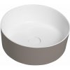 Sapho THIN umývadlo na dosku Ø38 cm, agila/bielá mat WN548-43