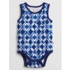 GAP Body bez rukávov Blue chlapec 0-3m