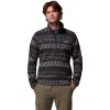 Columbia pánsky sveter krátky zips Sweater Weather Printed Half Zip II čierna Shark Knit Knot