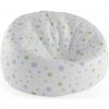 Sablio Sedací vak Cocoon Farebné bodky - 75 x 45 x 35 cm