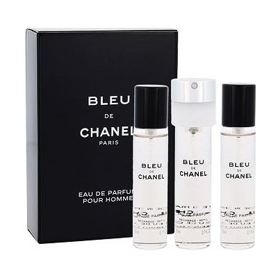 Chanel Bleu de Chanel 3x 20 ml 60 ml parfémovaná voda náplň pro muže