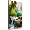 Vertikálny foto obraz na plátne Vodopád v lese 50x100 cm