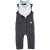 CARTERS CARTER'S Set 2dielny overal bez rukávov, podbradník Charcoal chlapec LBB Variant: CARTER'S Set 2dielny overal bez rukávov, podbradník Charcoal chlapec LBB NB/ veľ. 56