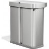 Simplehuman bezdotykový odpadkový kôš DUAL SENSOR 58 L hlasové ovládanie nerez ST2050