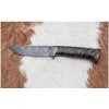 Jiří Čurda | Exkluzívny damaškový nôž 12,7 cm javor/achát | CU0041