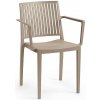 Rojaplast Záhradná stolička Rojaplast Bars Armchair taupe