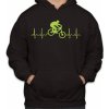 Fajntričko Mikina - EKG bike, Farba čierna, Strih/ Variant Pánsky/UNISEX