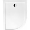 PMD PIRAMIDA SATURN 100 x 80cm pravá sprchová vanička oblúková asymetrická, akrylát, #BAS-100-NP