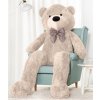 Majlo Toys Plyšový medveď Kvído 190 cm XXL sivý