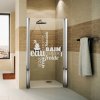 Ambiance Vodoodolná samolepka do sprchy Zen, 55 x 65 cm