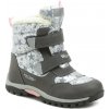 Wojtylko 5Z23037 Dievčenské zimné topánky šedo strieborné