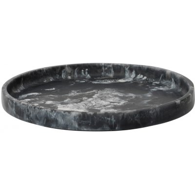 Ferm Living Dekoratívna okrúhla tácka Mist Charcoal 30 cm