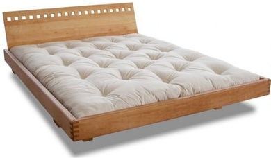 Futons WOOD 04 natural oak bed z duba Coffee oak