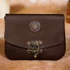Lord of Battles Středověká kožená opasková kapsa s mosaznou kotvičkou - Outlet
