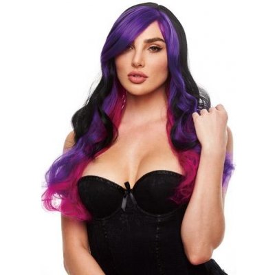 Pleasure Wigs - Pruik Brandi Black & Purple
