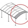 Palram Rozširovací modul pre prístrešky radu Arcadia 70 cm bronz | cena za ks