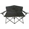 Lex Skladacia kempingová stolička pre dvoch čierna