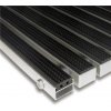 Gumová hliníková čistiaca vonkajšia rohož Alu Standard - 100x100x2,2cm 80000713