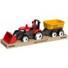 MultiGO ECO Červený traktor Zetor s radlicou, vlek, Igráček
