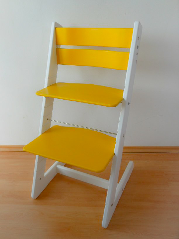 Jitro detská rastúca stolička Klasik bielo žltá lakovaná od 126 € -  Heureka.sk