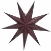 House Doctor Závesná papierová hviezda Point Star Burgundy 60 cm