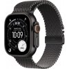 Apple Watch Ultra 3 GPS + Cellular 49mm čierny titán - čierny titánový milánsky ťah - M (MF1Q4QC/A)