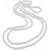 Tiniana Perlová šňůra se sladkovodních perel Anitte 160 cm bílá