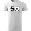 Futbal okrúhle narodeniny 50 - Tričko extra veľké (5-8XL) - 5XL ( Biela )