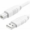 AlzaPower LinkCore USB-A to USB-B 1m biely APW-CBUAB100W