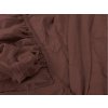 TEXTILOMANIE Jersey prestieradlo Exclusive tmavo hnedé 180 × 200 cm