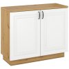 Bývaj s nami SK, SUZY komoda 2D, biela/dub artisan MDF