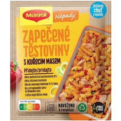 MAGGI Nápady Zapekané cestoviny s kuracím mäsom vrecko 39 g