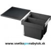 Smetný kôš FLEXON II 45/2, šírka 450 mm (objem nádob 2 x 16 L)