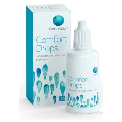 CooperVision Comfort Drops očné kvapky zvlhčujúce kvapky pre používateľov kontaktných šošoviek 1x20 ml