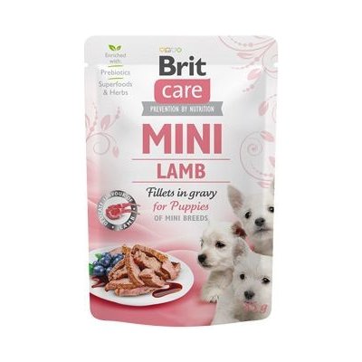 Brit Care Dog Mini Puppy Lamb fillets in gravy 85g, 1 ks