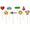 Zapichovacie ozdoby na cupcake Game on - Pixel - Minecraft - 8 ks - GoDan