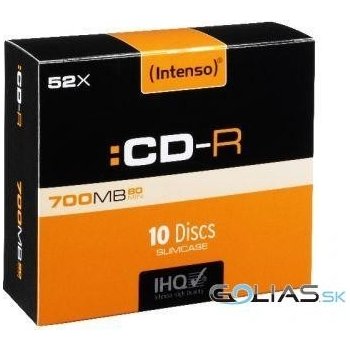 Intenso CD-R 700MB 52x, 10ks