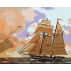 Zuty – Maľovanie Podľa Čísel – Plachetnica, Vtáky A Večerné Zore (D. Rusty Rust), 80 × 100 cm, Plátno + Rám 8596530181118