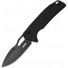KUBEY RDF Pocket Knife with Button Lock, Black G-10 Handle KU316A