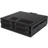 Icy Dock MB324SP-B Tough Armor čierna / box pre 4x 2.5 SATA amp; SAS HDD amp; SSD / do 5.25 pozícia (MB324SP-B)